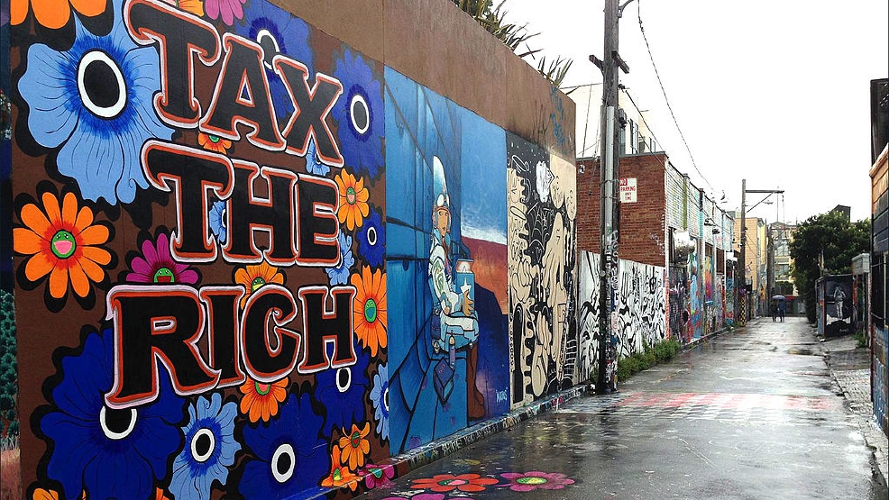 Tax The Rich mural_by_Megan_Wilson_on_Clarion_Alley_San_Francisco (Wiki).jpg Tax The Rich mural_by_Megan_Wilson_on_Clarion_Alley_San_Francisco (Wiki).jpg