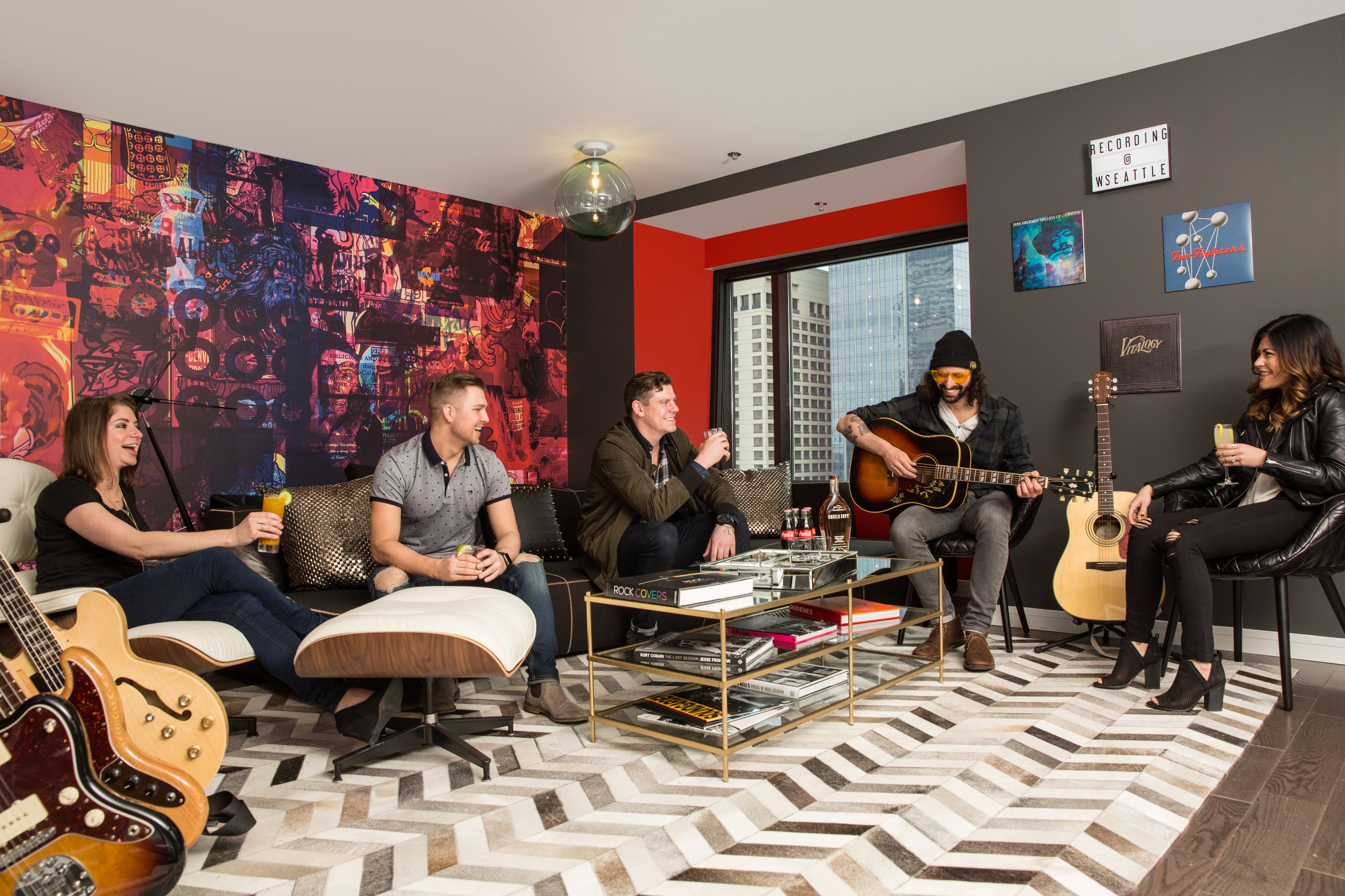 Photos Seattle hotel debuts inhouse recording studio for musicians on