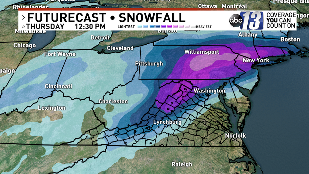 Light Snow Icy Roads Expected Wednesday In Central Virginia Wset