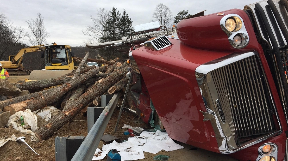 Officials One person taken to hospital after logging truck accident WSET