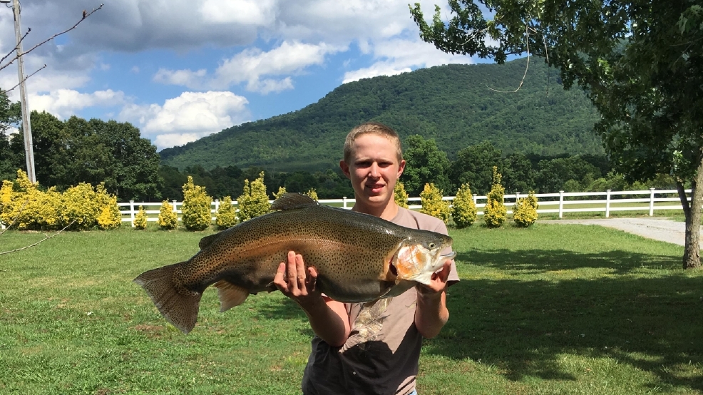 A new state record for rainbow trout caught in Polk County WTVC
