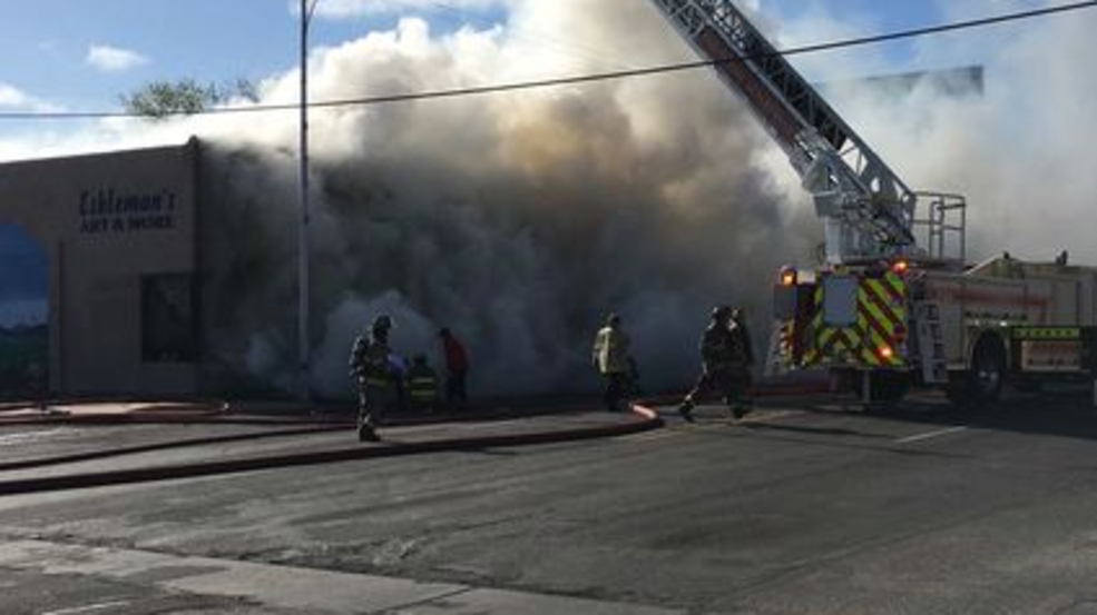 Clovis Fire Crews Battle Downtown Fire At Eschelman's Building On Main ...