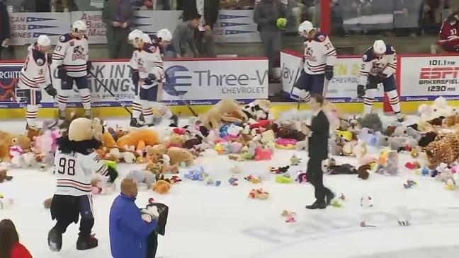 condors teddy bear toss 2018